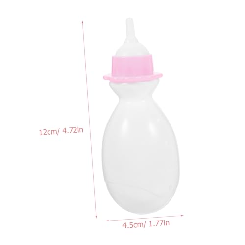 VANZACK 12 Stück Teiliges Miniatur Puppenfläschchen aus Kunststoff Realistisch Gestaltete Babyflaschen für Shower Deko und Puppenhaus Zubehör Bunte Kleine Fütterungsfläschchen von VANZACK