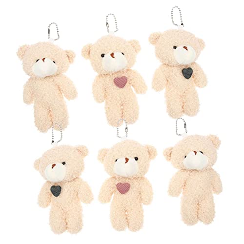 VANZACK 12 Stück Teiliges Plüsch Bär Schlüsselanhänger Weiche Mini Kuscheltier Anhänger Braune Bären Taschen Deko Leichte Hängedeko für Rucksack für Geburtstag und Feiertage VANZACK 12 Stück Teiliges Plüsch Bär Schlüsselanhänger Weiche Mini Kuscheltier Anhänger Braune Bären Taschen Deko Leichte Hängedeko für Rucksack für Geburtstag und Feiertage von VANZACK