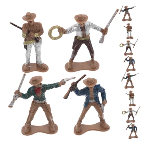VANZACK 12 Stück Teiliges Western Cowboy Figuren Kunststoff Miniatur Cowboy Statuen Bunte Western Cake Toppers Pädagogisch Nützlich für Spielzimmer und Motto Party Dekoration VANZACK 12 Stück Teiliges Western Cowboy Figuren Kunststoff Miniatur Cowboy Statuen Bunte Western Cake Toppers Pädagogisch Nützlich für Spielzimmer und Motto Party Dekoration von VANZACK