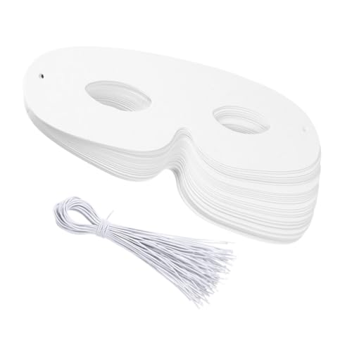 VANZACK 120 Stück Weiße DIY Papiermasken zum Bemalen Halbes Gesicht Elastische Bänder Vielseitig für Karneval Halloween Cosplay Geburtstagsfeiern und Schulveranstaltungen Geeignet VANZACK 120 Stück Weiße DIY Papiermasken zum Bemalen Halbes Gesicht Elastische Bänder Vielseitig für Karneval Halloween Cosplay Geburtstagsfeiern und Schulveranstaltungen Geeignet von VANZACK