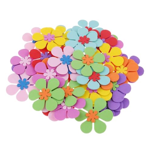 VANZACK 120Stücke Künstliche Blumenornamente DIY Dekorative Blumen Für Bastelprojekte Hochzeiten Und Partys Große Schaumblüten Packungen von VANZACK