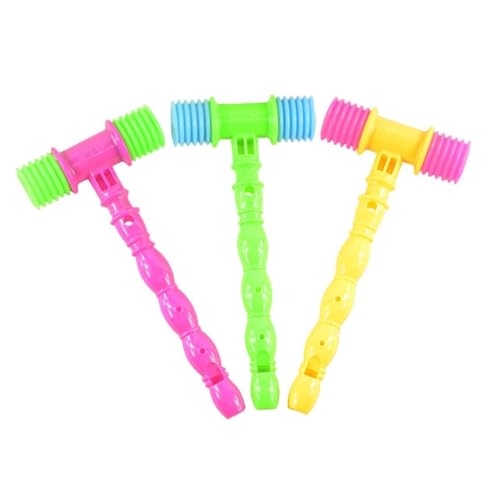 VANZACK 12Stücke Hammer für Klopfspielzeug aus Kunststoff für Kleinkinder Fördert die Kreativität und Motorik für Drinnen und Draußen Zufällige Farben von VANZACK