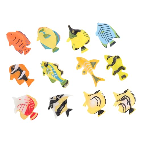 VANZACK 12Stücke Teiliges Simulierter Fisch für Hochwertige Meerestiere Montessori Wasserspielzeug für Dekoration und Früherziehung und Detailreiche Figuren VANZACK 12Stücke Teiliges Simulierter Fisch für Hochwertige Meerestiere Montessori Wasserspielzeug für Dekoration und Früherziehung und Detailreiche Figuren von VANZACK