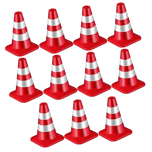 VANZACK 12Stücke Teiliges Verkehrsstraßenkegel für Dekorative Verkehrssignale für Sandtisch und Miniaturlandschaften Leuchtende Farben Langlebig und Sicher für Kreatives VANZACK 12Stücke Teiliges Verkehrsstraßenkegel für Dekorative Verkehrssignale für Sandtisch und Miniaturlandschaften Leuchtende Farben Langlebig und Sicher für Kreatives von VANZACK