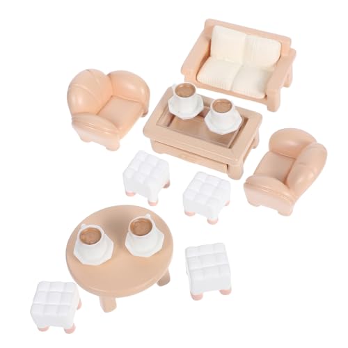 VANZACK 13-teiliges Miniatur-puppenhausmöbel-Set – Realistisches Mini-Sofa, Couchtisch, Runder Tisch, Modelle Für Kinder, Wohnzimmer, Schlafzimmer, Dekoration VANZACK 13-teiliges Miniatur-puppenhausmöbel-Set – Realistisches Mini-Sofa, Couchtisch, Runder Tisch, Modelle Für Kinder, Wohnzimmer, Schlafzimmer, Dekoration von VANZACK