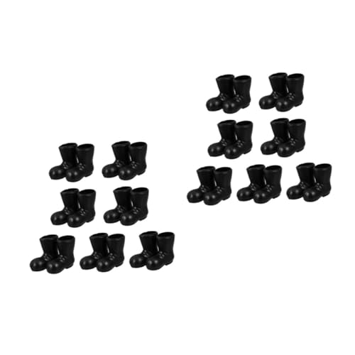 VANZACK 14 Paare Mini Weihnachtsstiefel Dekorative Puppenschuhe Weihnachtsmann Modell für Puppenhaus Weihnachtsdeko und Miniatur Accessoires von VANZACK