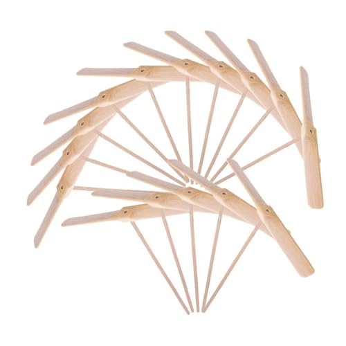 VANZACK 15 Stück Teiliges Holz Drachenflieger Handbetriebene Flugspielzeuge für Interaktives Outdoor von Koordination und Familienzeit von VANZACK