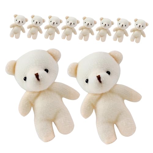 VANZACK 15 Stück Teiliges Mini Plüschbären Schlüsselanhänger Weicher PP Baumwollstoff Handgefertigt Hängende Kleine Plüschtiere Geschenkidee und Tasche Anhänger für Geburtstagsgeschenke von VANZACK