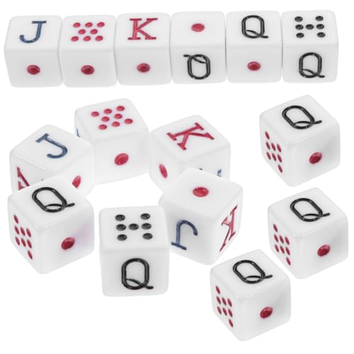 VANZACK 15 Stück Teiliges Poker Würfel aus Acryl Abriebfest Leicht und Tragbar für Geburtstagspartys und Unterhaltsame Kartenspiele Buchstabenwürfel für Spanien Poker Spiele VANZACK 15 Stück Teiliges Poker Würfel aus Acryl Abriebfest Leicht und Tragbar für Geburtstagspartys und Unterhaltsame Kartenspiele Buchstabenwürfel für Spanien Poker Spiele von VANZACK