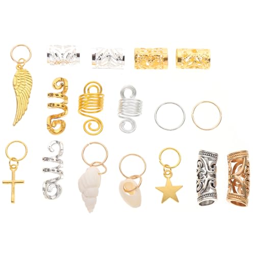 VANZACK 159 Stück Teiliges Haarschmuck Dreadlocks Perlen Haarringen und Anhängern Vielseitige Flecht Accessoires für Zöpfe Partys Hochzeiten und Modische Haarstyling Styles von VANZACK
