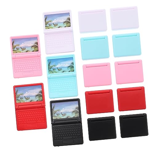VANZACK 15Stücke Computer Plastiklaptop Modelle Für Puppenhaus Dekoration Büro Zubehör Für DIY Projekte Und Kreative von VANZACK