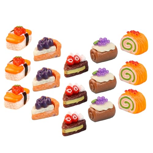 VANZACK 15stücke Teiliges Miniatur Kuchen Realistische Dessert Modelle Für Puppenhaus Dekorative Küche Hausgestaltung Mixed Style Fake Desserts VANZACK 15stücke Teiliges Miniatur Kuchen Realistische Dessert Modelle Für Puppenhaus Dekorative Küche Hausgestaltung Mixed Style Fake Desserts von VANZACK