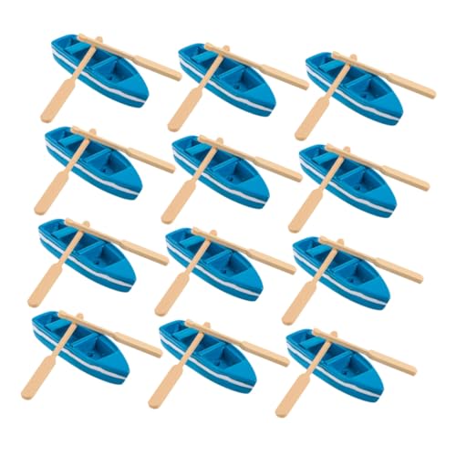 VANZACK 16Er Set Miniatur Schiffsdekor Kleine Harzfiguren Miniatur Bootsmodell Mini Segelbootmodelle Modellschiffe Kanu Modellfiguren Kleine Boote Mini Harzornamente Aus Holz von VANZACK