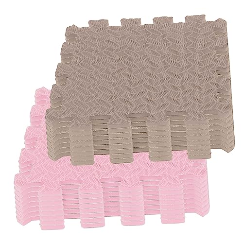 VANZACK 16Stücke Puzzle Bodenpolster Für Junge Mädchen Spielmatte Krabbelmatte Für Kleinkinder Babyschutzmatte Für Kinderzimmer Für Krabbelzeit von VANZACK