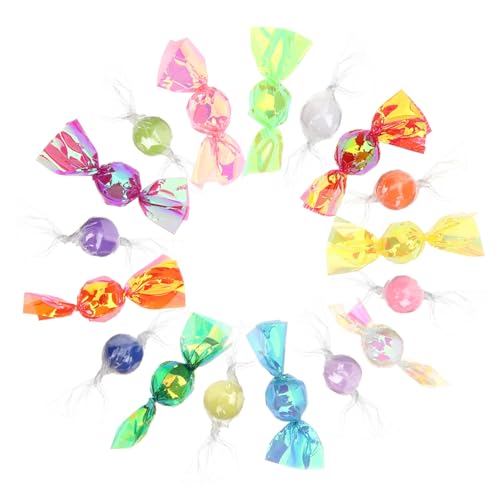 VANZACK 17 Stück Teiliges Miniatur Candy Ornament Bunte Kunststoff süßigkeiten deko Vielseitig für Party Weihnachten Puppenhaus Tischdeko Farbenfrohe Mini Candy Dekoration von VANZACK
