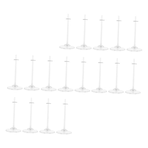 VANZACK 17Stücke Teiliges Puppenständer Transparente Puppenhalter Für Unterstützung Und Präsentation Von Puppen Stabil Und Vielseitig Einsetzbar von VANZACK
