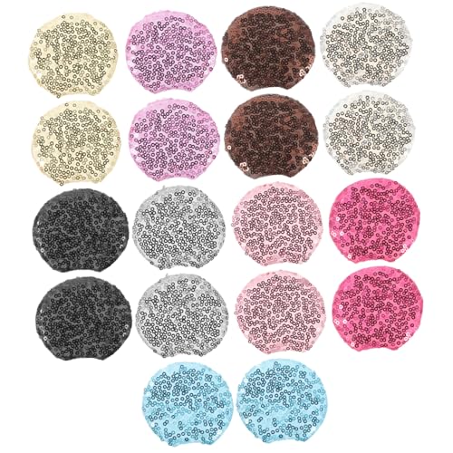 VANZACK 18 Stück Große Glitzer Mäuseohren Teiliges DIY Haarclip für Mädchen Bunte Pailetten Ohren zum Selbermachen von Haarschmuck Party und Festivalaccessoires von VANZACK