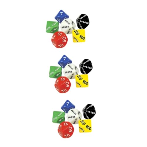 VANZACK 18 Teiliges Mehrseitiger Kunststoff Würfel für Brettspiele Langlebig und Leicht Vielseitige Farbwürfel für Partyspiel Matheunterricht und RPG Spielspaß VANZACK 18 Teiliges Mehrseitiger Kunststoff Würfel für Brettspiele Langlebig und Leicht Vielseitige Farbwürfel für Partyspiel Matheunterricht und RPG Spielspaß von VANZACK