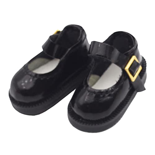 VANZACK 1Paar Mini Puppenschuhe für Stoffpuppen Baumwollschuhe für DIY Puppenzubehör Schwarze EIN Schuhe Mini Dekoration und Puppen von VANZACK