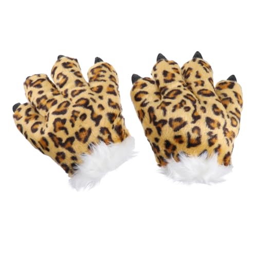 VANZACK 1Paar Tierpfotenhandschuhe Aus Fell Leopardenpfoten Kostümzubehör Für Rollenspiele Cosplay Und Bühnenauftritte Requisiten Für Tierdarstellungen VANZACK 1Paar Tierpfotenhandschuhe Aus Fell Leopardenpfoten Kostümzubehör Für Rollenspiele Cosplay Und Bühnenauftritte Requisiten Für Tierdarstellungen von VANZACK