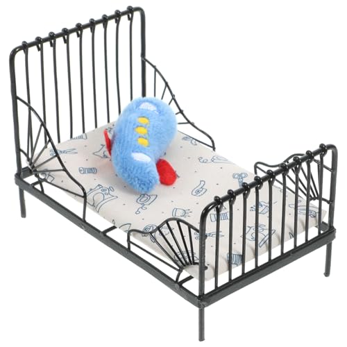 VANZACK 1Satz Bett Modell Puppenhaus Bett Puppenhaus Miniaturmöbel Zubehör Für Puppenhausmöbel Mit Kissen Und Eisenbett Rahmen VANZACK 1Satz Bett Modell Puppenhaus Bett Puppenhaus Miniaturmöbel Zubehör Für Puppenhausmöbel Mit Kissen Und Eisenbett Rahmen von VANZACK