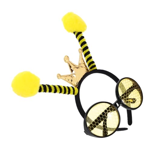 VANZACK 1Satz Bienenkostüm Set Mit Stirnband Für Partys Lustige Bienenbrille Und Haarreif Mit Fühlern Für Erwachsene Für Karneval Und Mottopartys von VANZACK