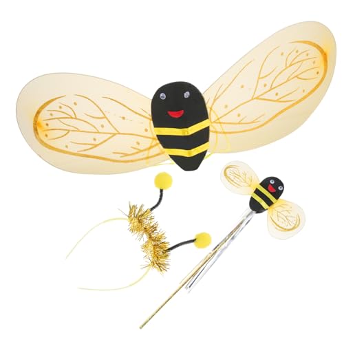 VANZACK 1Satz Bienenkostüm Set für Zauberstab Stirnband Hübsches Fairy Kostüm für Geburtstagsfeiern Halloween Bühnenaufführungen Hautfreundliches VANZACK 1Satz Bienenkostüm Set für Zauberstab Stirnband Hübsches Fairy Kostüm für Geburtstagsfeiern Halloween Bühnenaufführungen Hautfreundliches von VANZACK