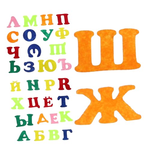 VANZACK 1Satz Buchstabenaufkleber Für Russische Alphabet Filz Sticker Wanddeko Für Kindergarten Und Schulanfang Mathe Zählen Und Kreative Bastelideen von VANZACK