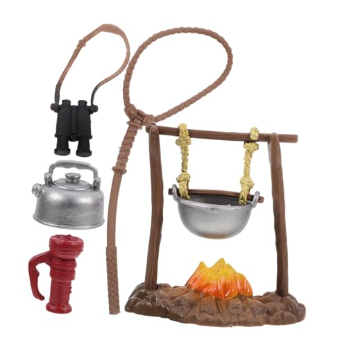 VANZACK Gefälschte Camping-zubehör-spielzeuge Für Jungen Und Mädchen Mini-gefälschtes Camp-Spielzeug Outdoor-simulations-Camping-ausrüstungsset Fördert Die Eltern-Kind-interaktion von VANZACK