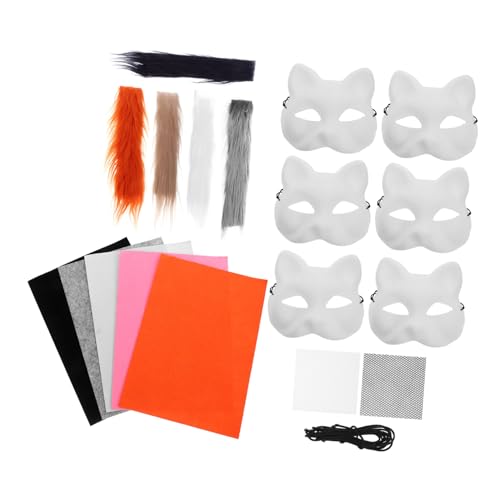 VANZACK 1Satz DIY Bemalbare Katzenmaske Tiermasken für Kreative Bastelprojekte Kostümaccessoires für Halloween Karneval Maskerade Einfach Anzubringen Langlebig VANZACK 1Satz DIY Bemalbare Katzenmaske Tiermasken für Kreative Bastelprojekte Kostümaccessoires für Halloween Karneval Maskerade Einfach Anzubringen Langlebig von VANZACK