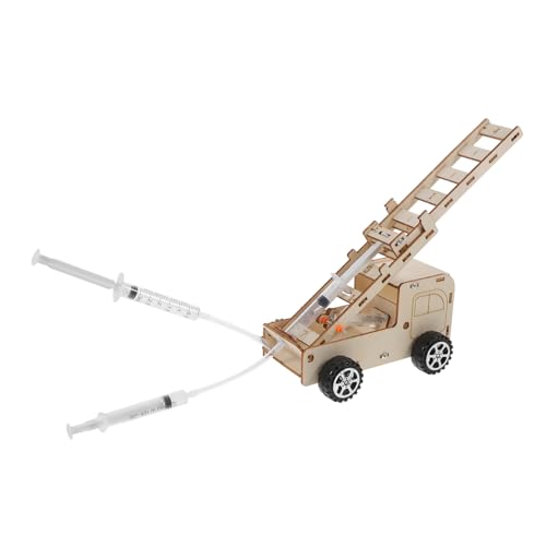 VANZACK 1Satz DIY Feuerwehrauto Modell Pädagogisches Für Holzmaterial Für Wissenschaftliche Experimente Und Kreatives Lernen Für Eltern Aktivitäten von VANZACK