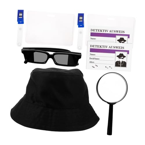 VANZACK Detektiv Kostüm Satz für Erwachsene Kinder Halloween Verkleidungszubehör mit Hut Brille und Vergrößerungsglas Cosplay Requisiten für Detektiv Rollenspiele Mottopartys und Karneval VANZACK Detektiv Kostüm Satz für Erwachsene Kinder Halloween Verkleidungszubehör mit Hut Brille und Vergrößerungsglas Cosplay Requisiten für Detektiv Rollenspiele Mottopartys und Karneval von VANZACK