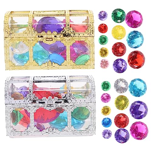 VANZACK 1Satz Edelstein Boxen Mit Kunststoff Diamant Edelsteinen Für Schatzsuche Tischdekoration Und Vasenfüller Und Piratenpartys VANZACK 1Satz Edelstein Boxen Mit Kunststoff Diamant Edelsteinen Für Schatzsuche Tischdekoration Und Vasenfüller Und Piratenpartys von VANZACK