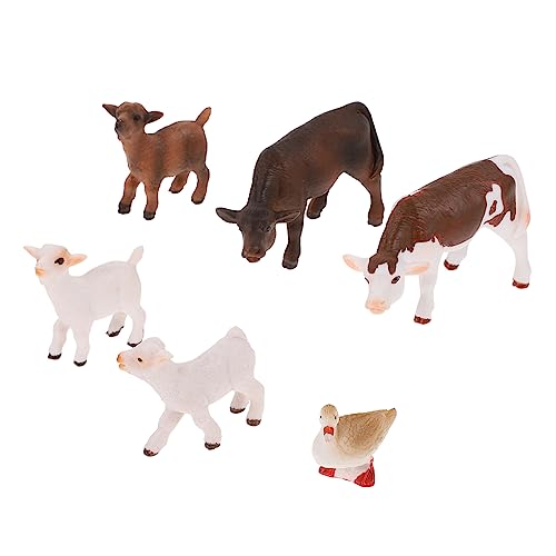 VANZACK 1Satz Exquisites Tiermodell Teiliges Realistisches Pädagogisches für Simulierte Farmtiere zur Desktop Dekoration für Kreatives für Lernspiele und Bastelprojekte von VANZACK