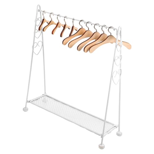VANZACK 1Satz Faltbarer Puppenkleiderständer Teiliges mit Holzkleiderbügeln und Holzkleiderbügeln Eleganter Puppenzubehör für Puppenhäuser Platzsparend und Praktisch VANZACK 1Satz Faltbarer Puppenkleiderständer Teiliges mit Holzkleiderbügeln und Holzkleiderbügeln Eleganter Puppenzubehör für Puppenhäuser Platzsparend und Praktisch von VANZACK