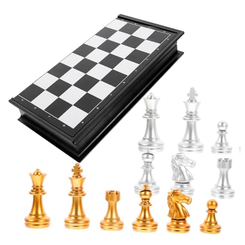 VANZACK 1Satz Faltbares Magnetisches Schachspiel Kompaktes Reiseschach Für Erwachsene Magnetischen Schachfiguren Für Unterwegs Und Zuhause Spaß Für Ganze von VANZACK