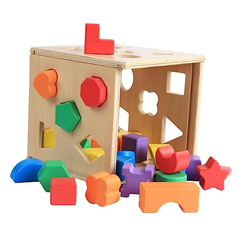 VANZACK 1Satz Geometrischer Formsortierwürfel für Holzspielzeug Motorik Lernspielzeug für Kleinkinder Fördert Kreatives und Praktische VANZACK 1Satz Geometrischer Formsortierwürfel für Holzspielzeug Motorik Lernspielzeug für Kleinkinder Fördert Kreatives und Praktische von VANZACK