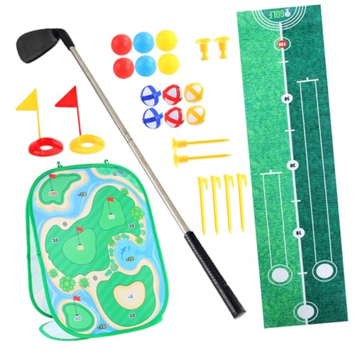 VANZACK 1Satz Golfspielset Tragbares Golfspielzeug für Kleinkinder Outdoor Sportmatte für Drinnen und Draußen Fördert Hand Auge Koordination und Spaß Am VANZACK 1Satz Golfspielset Tragbares Golfspielzeug für Kleinkinder Outdoor Sportmatte für Drinnen und Draußen Fördert Hand Auge Koordination und Spaß Am von VANZACK