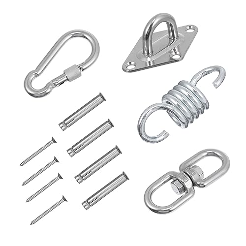 VANZACK 1Satz Hängemattenstuhl Aufhängung Set Swing Hanger für Innen und Außenbereich Tragfähigkeit Hängesessel Schaukeln VANZACK 1Satz Hängemattenstuhl Aufhängung Set Swing Hanger für Innen und Außenbereich Tragfähigkeit Hängesessel Schaukeln von VANZACK