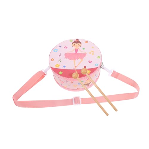 VANZACK 1Satz Handtrommel Für Doppelseitige Holzhandtrommel Mit Cartoon Design Für Kleinkinder Percussion Instrument Musikalisches Für Kleine Musiker von VANZACK
