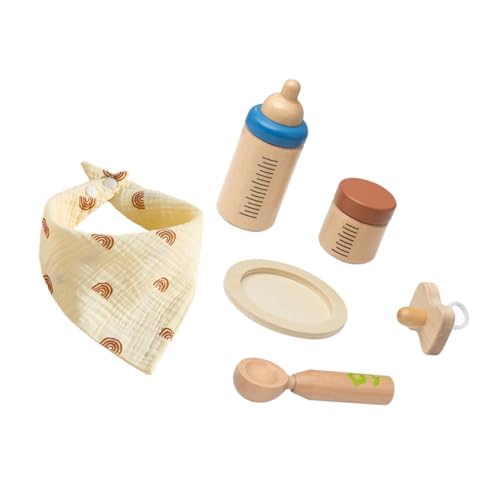 VANZACK 1Satz Holz Flaschenfütterungsset Für Rollenspiel Pädagogisches Fütterungszubehör Für Fantasievolles Jahre VANZACK 1Satz Holz Flaschenfütterungsset Für Rollenspiel Pädagogisches Fütterungszubehör Für Fantasievolles Jahre von VANZACK