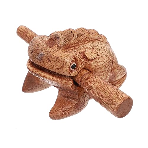 VANZACK 1Satz Holz Frosch Percussion Instrument für Musikalisches aus Hochwertigem Holz Umweltfreundliches Design Konzentration und Praktischen Fähigkeiten Perfektes VANZACK 1Satz Holz Frosch Percussion Instrument für Musikalisches aus Hochwertigem Holz Umweltfreundliches Design Konzentration und Praktischen Fähigkeiten Perfektes von VANZACK