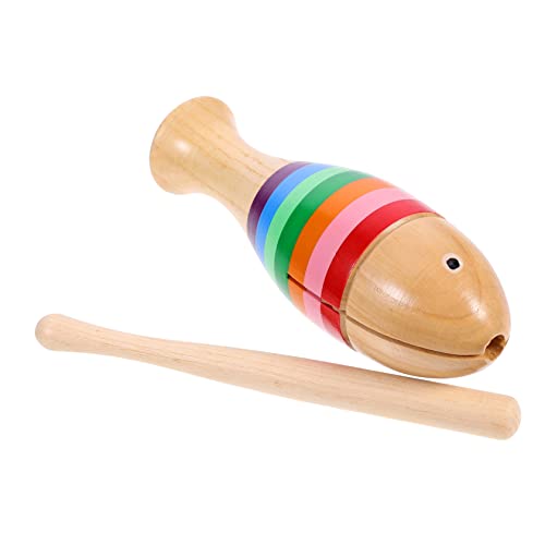 VANZACK 1Satz Holzpercussion Für Fischförmiges Musik Instrument Mit Schallfass Für Jungen Und Ab Jahren Montessori Lernspielzeug Von Musikalität von VANZACK