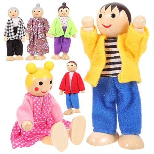 VANZACK 1Satz Holzpuppen Familie Mini Figuren Aus Holz Für Bewegliche Familienpuppen Für Kreatives Teiliges Puppenset Für Ganze Familie VANZACK 1Satz Holzpuppen Familie Mini Figuren Aus Holz Für Bewegliche Familienpuppen Für Kreatives Teiliges Puppenset Für Ganze Familie von VANZACK
