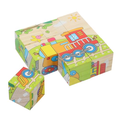 VANZACK 1Satz Holzpuzzle Für Kleinkinder Teiliges Verkehrsmittel Puzzle Aus Holz Fördert Feinmotorik Und Hand Auge Koordination Lernspielzeug Für Ab Jahren von VANZACK