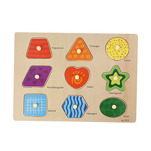 VANZACK 1Satz Holzpuzzle Für Pädagogisches Puzzle Mit Cartoon Motiven Fördert Die Form Und Farberkennung Lernspielzeug Für Kleinkinder Und Vorschulkinder von VANZACK