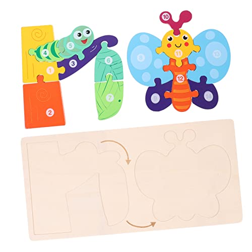 VANZACK 1Satz Holzpuzzle Tieren Für Lernspielzeug Zur des Wachstumsprozesses Pädagogisches Puzzle Für Frühkindliche Entwicklung Für Kindergarten von VANZACK