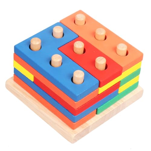 VANZACK 1Satz Holzpuzzle für Geometrisches Stapelspielzeug Kreativität und Hand Augen Koordination Lernspiel für Kleinkinder Ab Jahren Abnehmbar und Leicht VANZACK 1Satz Holzpuzzle für Geometrisches Stapelspielzeug Kreativität und Hand Augen Koordination Lernspiel für Kleinkinder Ab Jahren Abnehmbar und Leicht von VANZACK