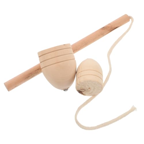 VANZACK 1Satz Holzspielzeug Handgefertigte Spinning Tops für Erwachsene Klassische Gyroskope für Endlosen Spielspaß im Freien für Bildung und Unterhaltung von VANZACK