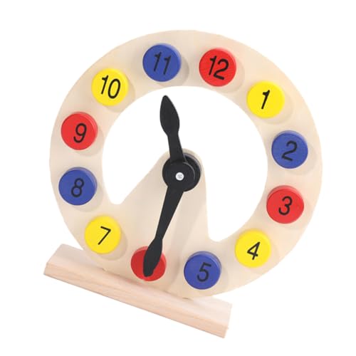 VANZACK 1Satz Holzuhr für Lernspielzeug mit Bunten Ziffern Sortieruhr aus Holz für Kleinkinder Pädagogisches Kognitiven Fähigkeiten für Jungen VANZACK 1Satz Holzuhr für Lernspielzeug mit Bunten Ziffern Sortieruhr aus Holz für Kleinkinder Pädagogisches Kognitiven Fähigkeiten für Jungen von VANZACK